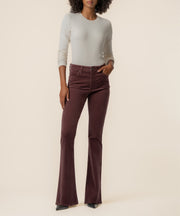 Ana Corduroy High Rise Flare in Mauve