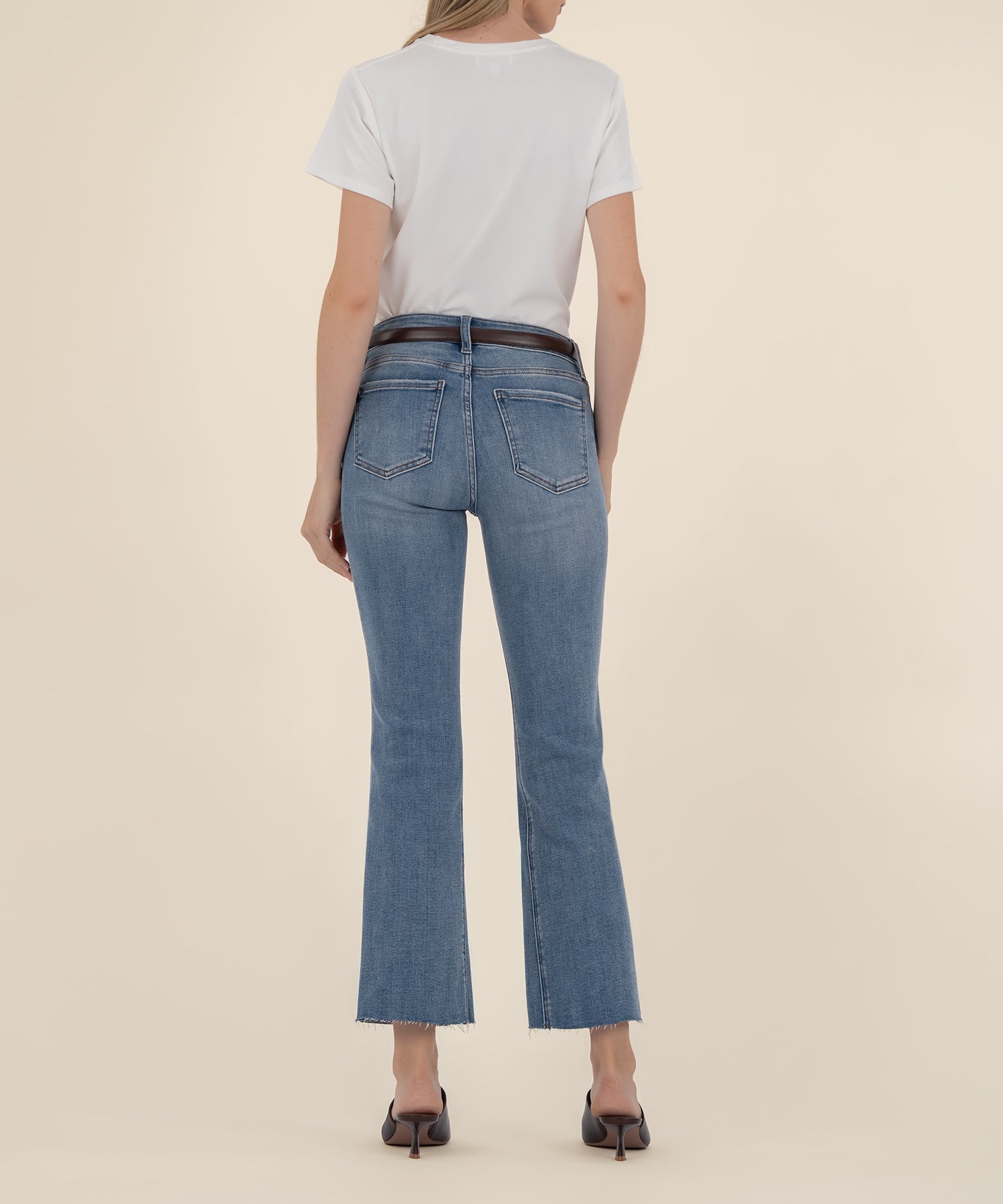 Kelsey High Rise Ankle Flare, Petite