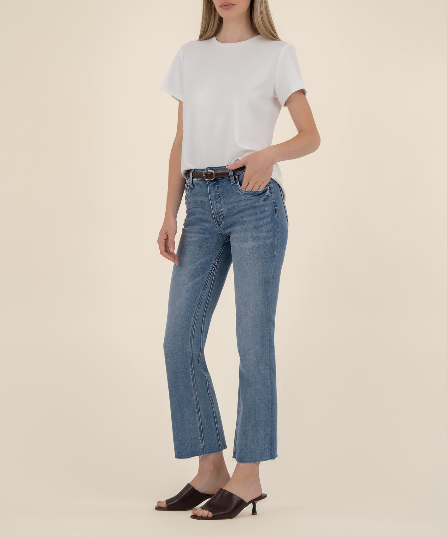 Kelsey High Rise Ankle Flare