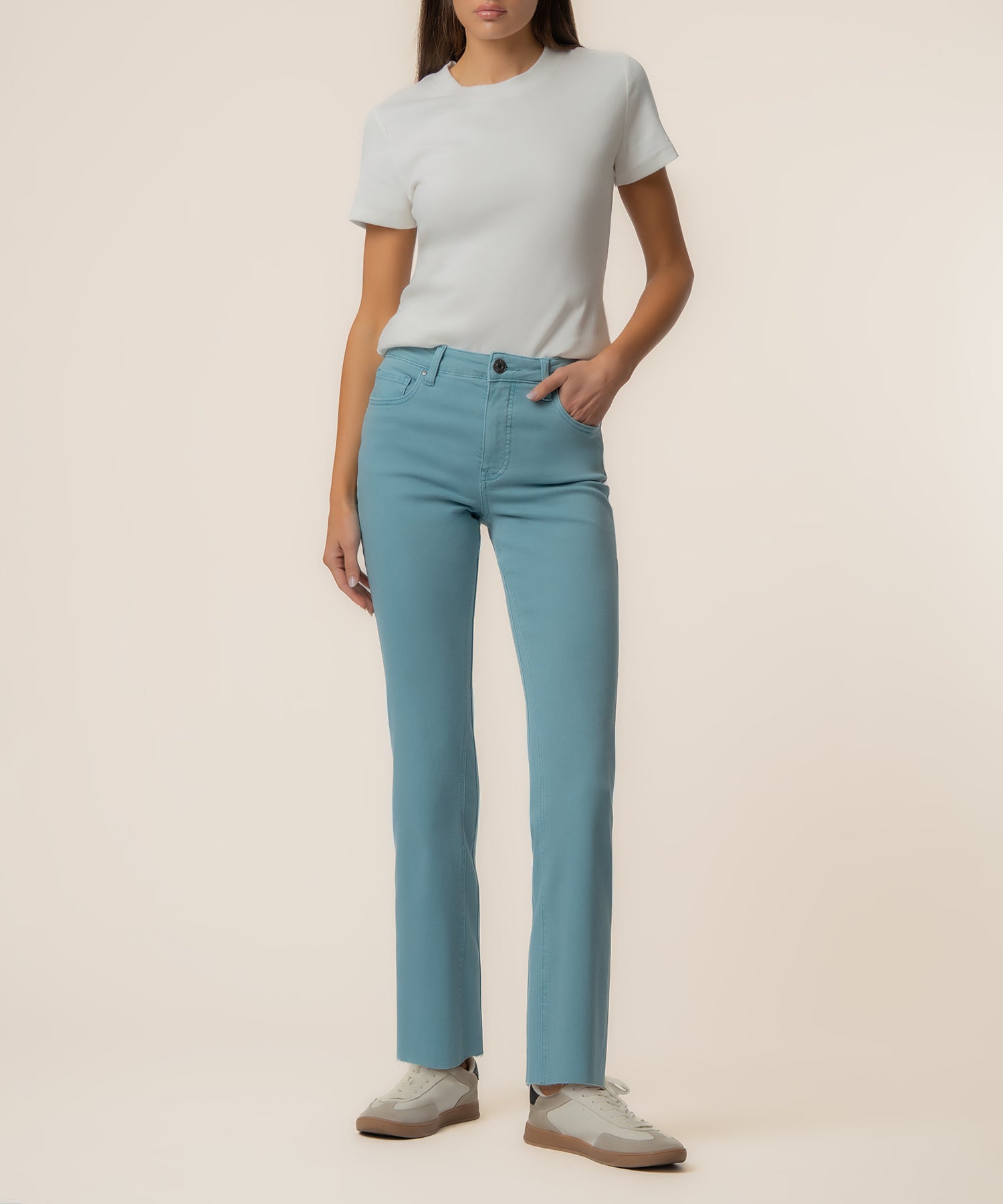 Kelsey High Rise Ankle Flare, Petite