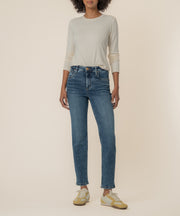 Rachael High Rise Mom Jean in Radiant Wash
