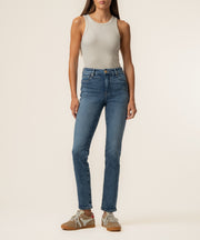 Reese High Rise Ankle Straight in Fresh Wasg