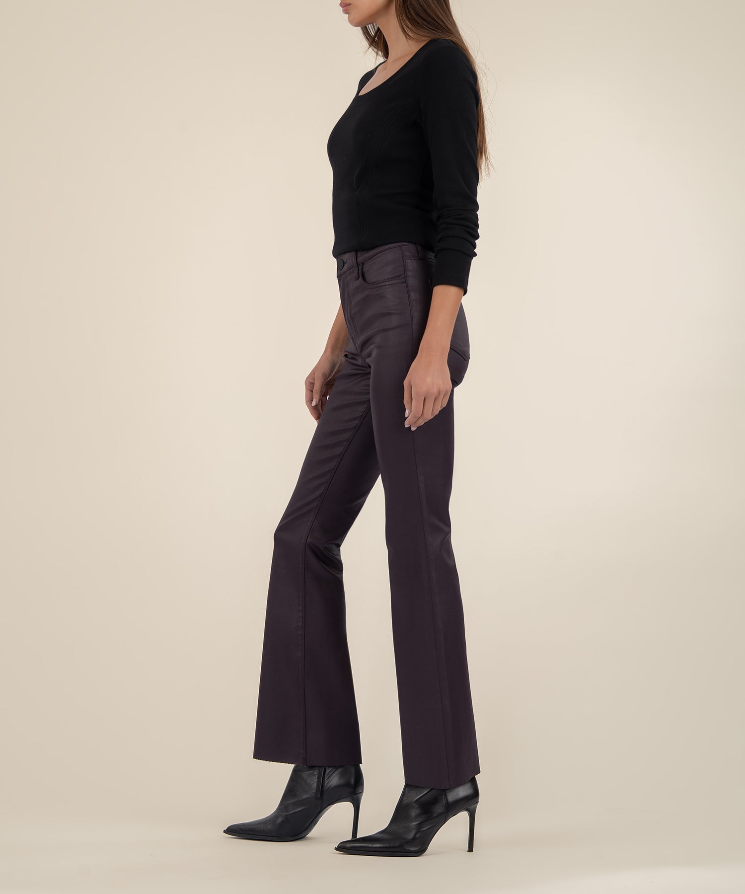 Stella Coated High Rise Flare