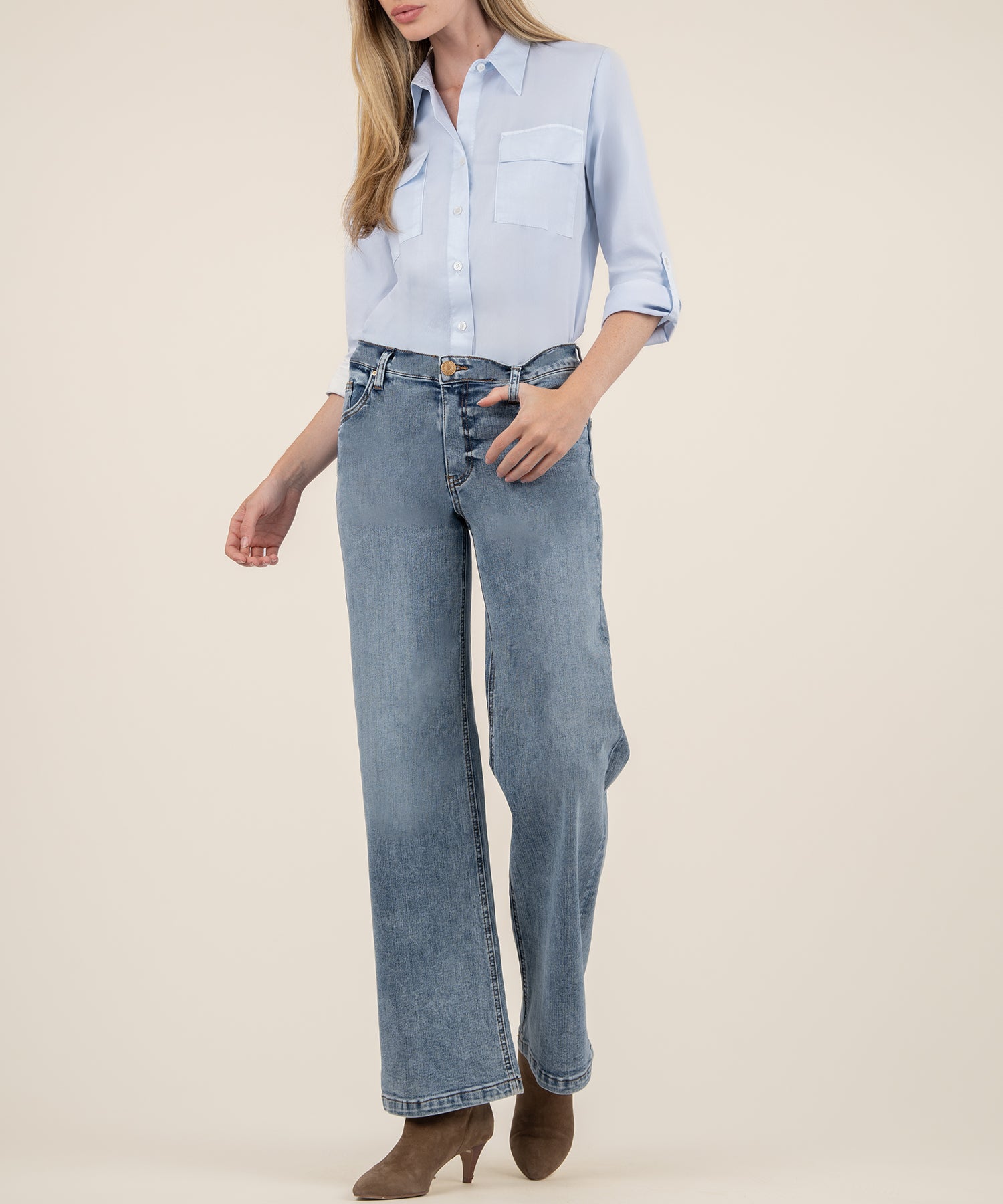 Petite high rise jeans hot sale
