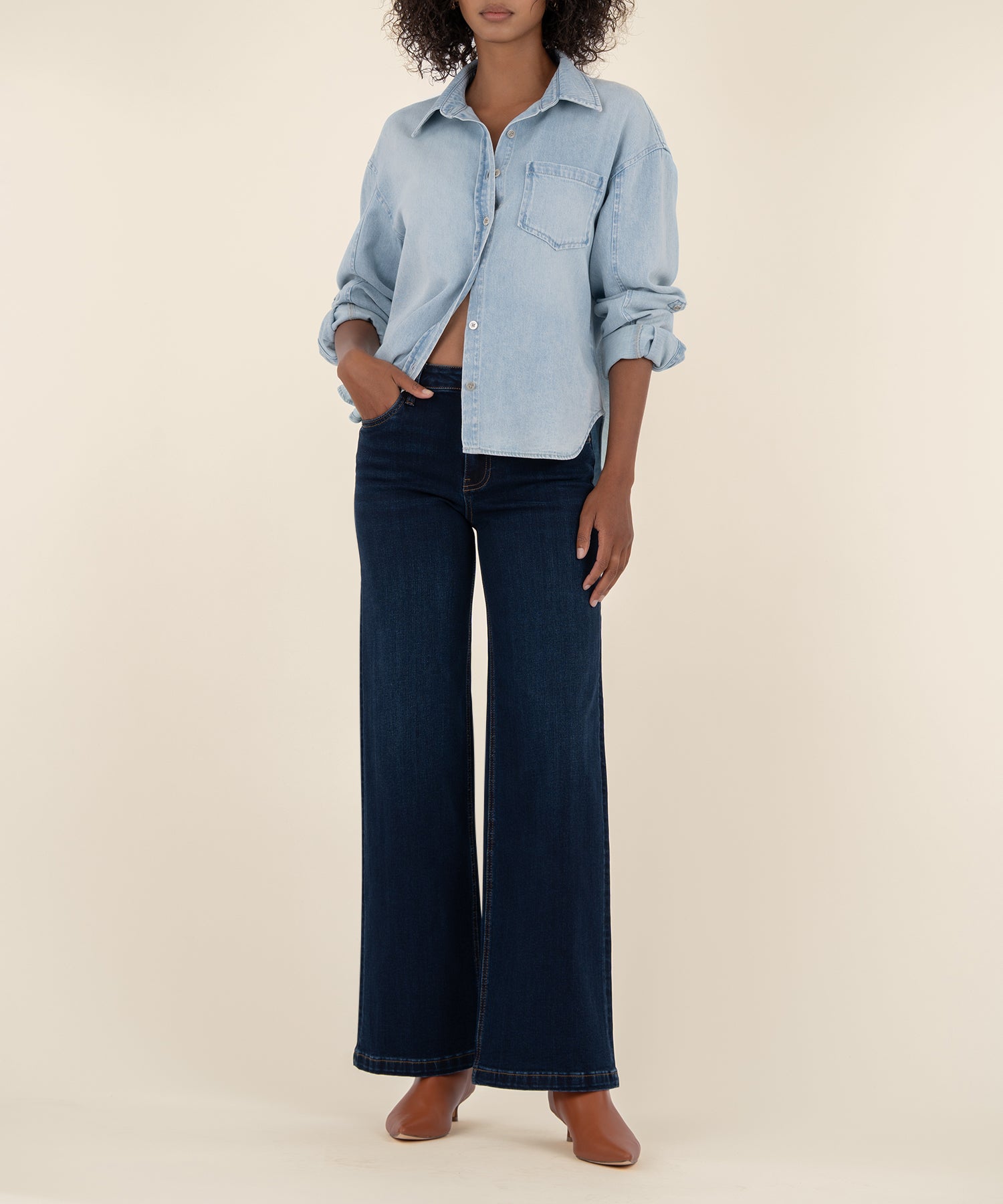 Jean High Rise Wide Leg, Exclusive in Attributable Wash