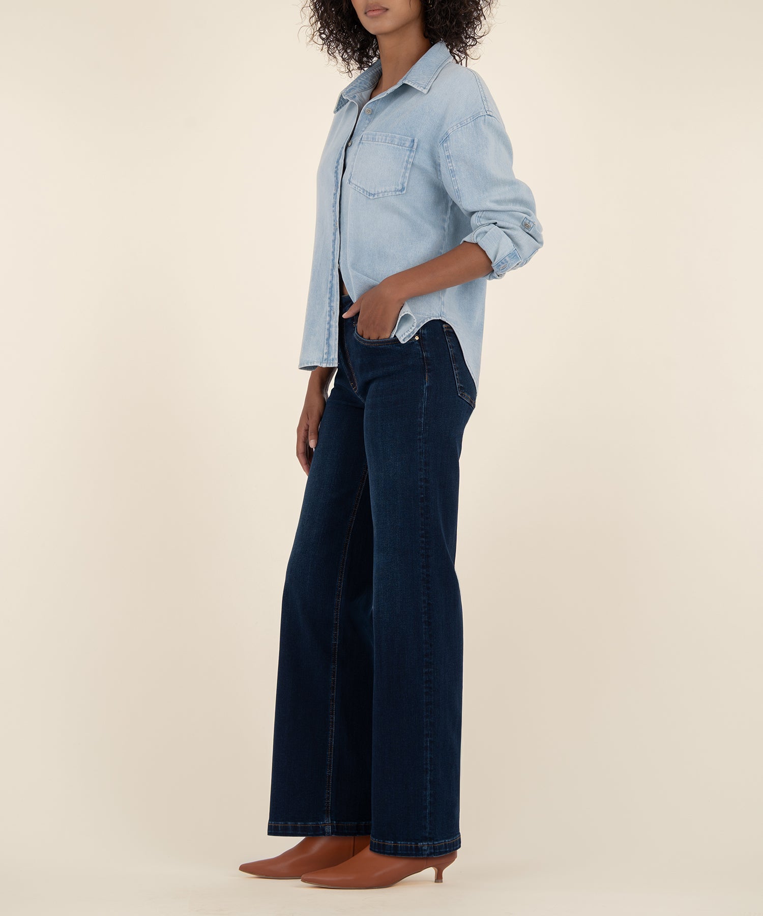Jean High Rise Wide Leg, Exclusive in Attributable Wash
