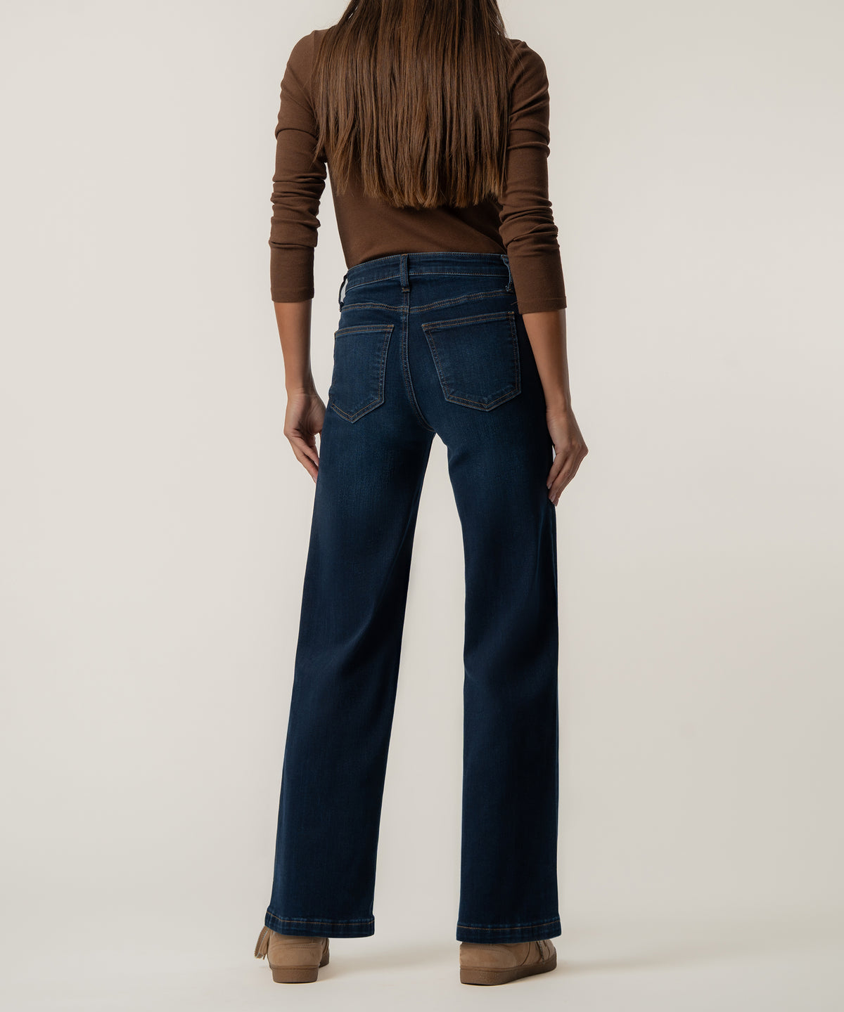 Jean High Rise Wide Leg Short Inseam, Exclusive in Attributable Wash