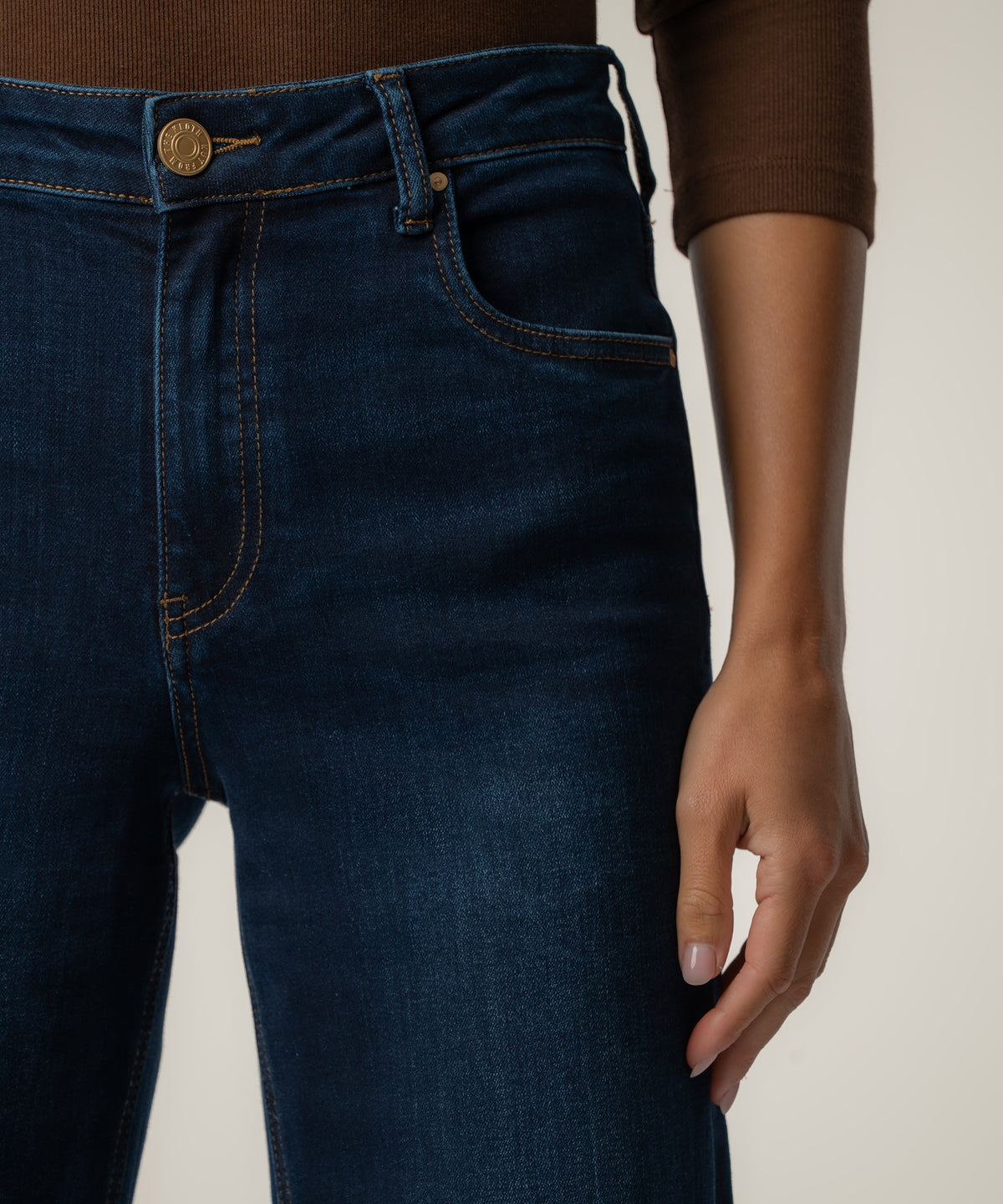 Jean High Rise Wide Leg Short Inseam, Exclusive in Attributable Wash