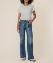 Jean High Rise Wide Leg in Shiny Wash