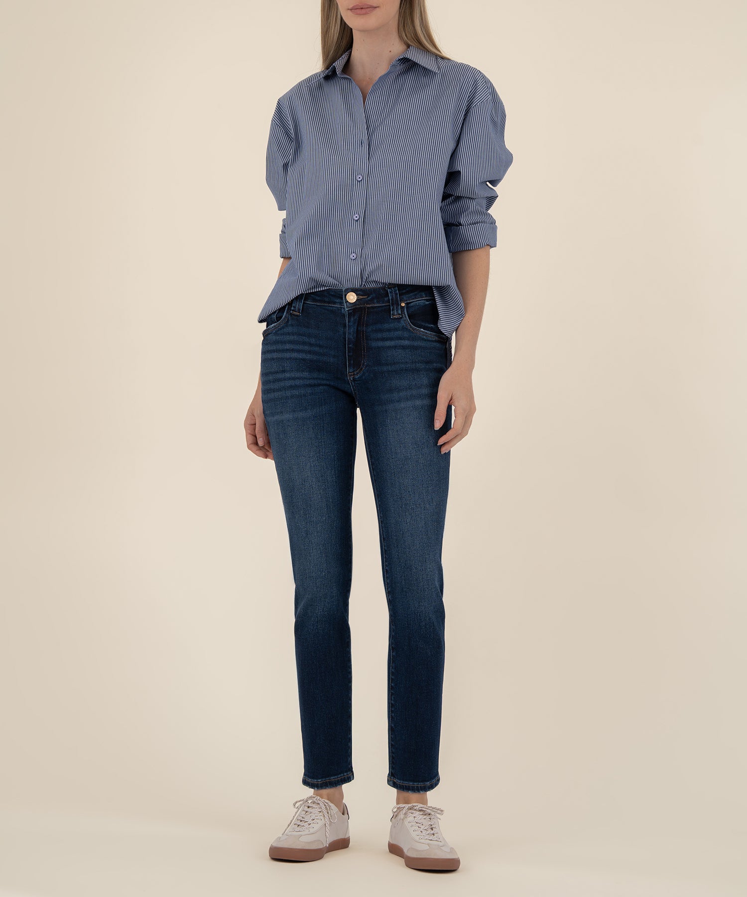 Stevie Mid Rise Straight Leg, Petite - Kut from the Kloth