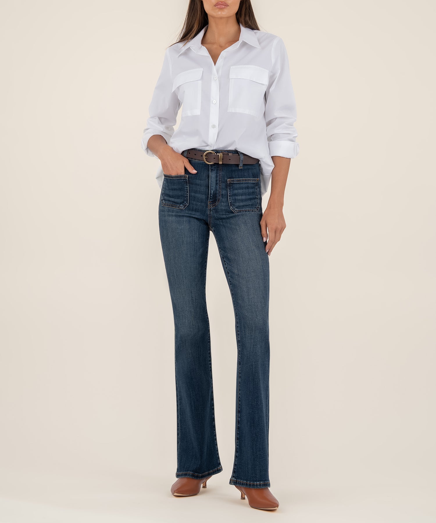 Ana High Rise Flare, Petite