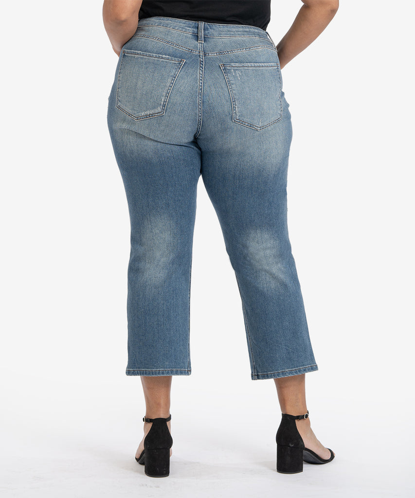 Kelsey High Rise Fab Ab Ankle Flare, PLUS-Denim-Kut from the Kloth