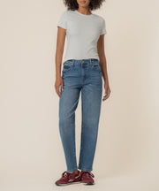 Ashley High Rise Slouchy Barrel Straight Leg in Improving Wash