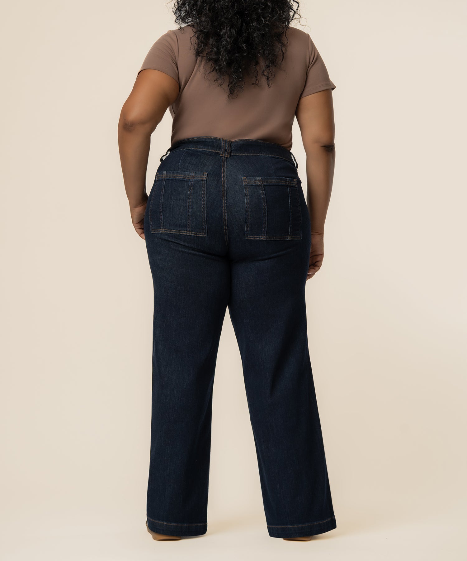 Jodi High Rise Straight Leg, Plus in Sustain Wash