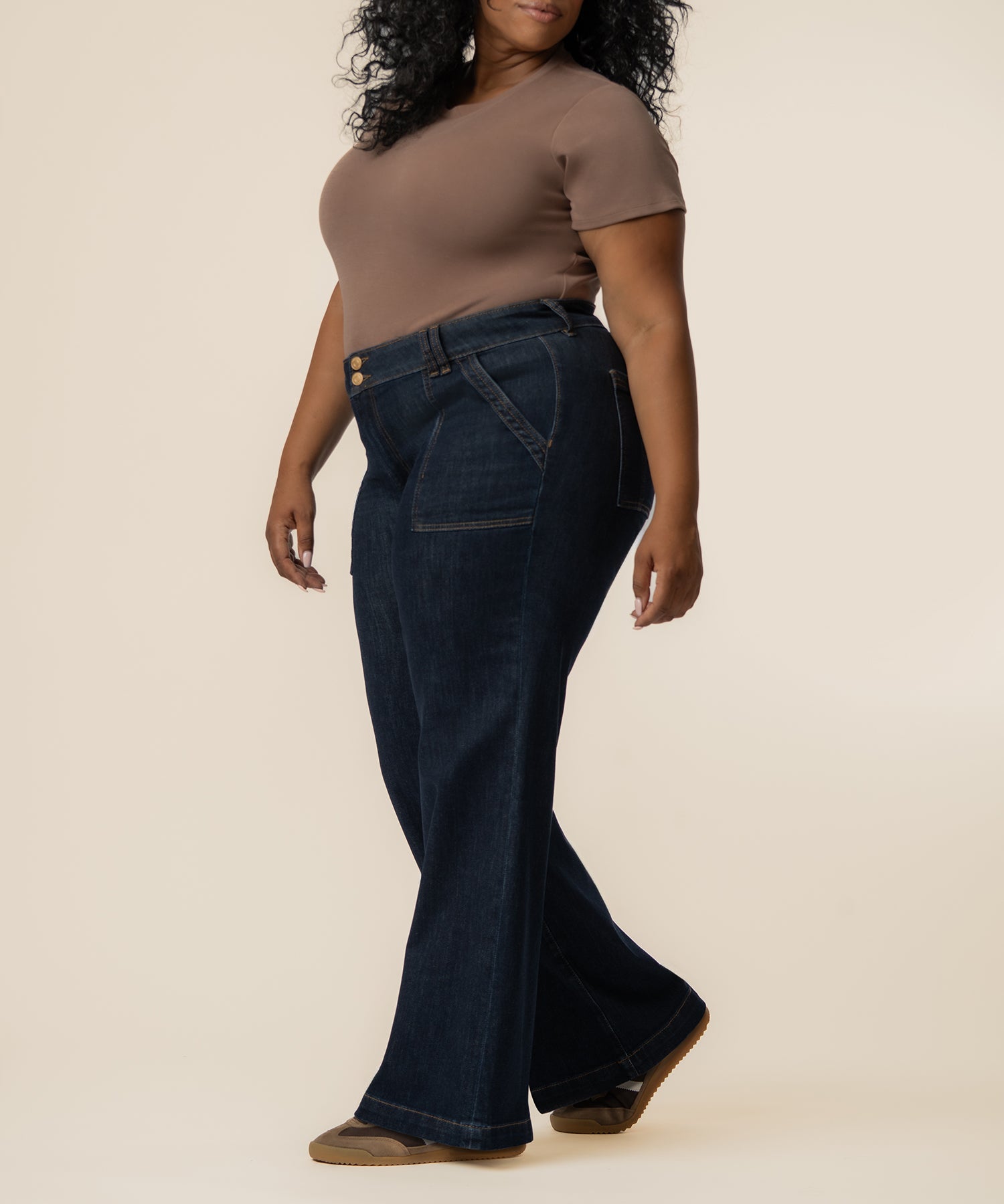 Jodi High Rise Straight Leg, Plus in Sustain Wash
