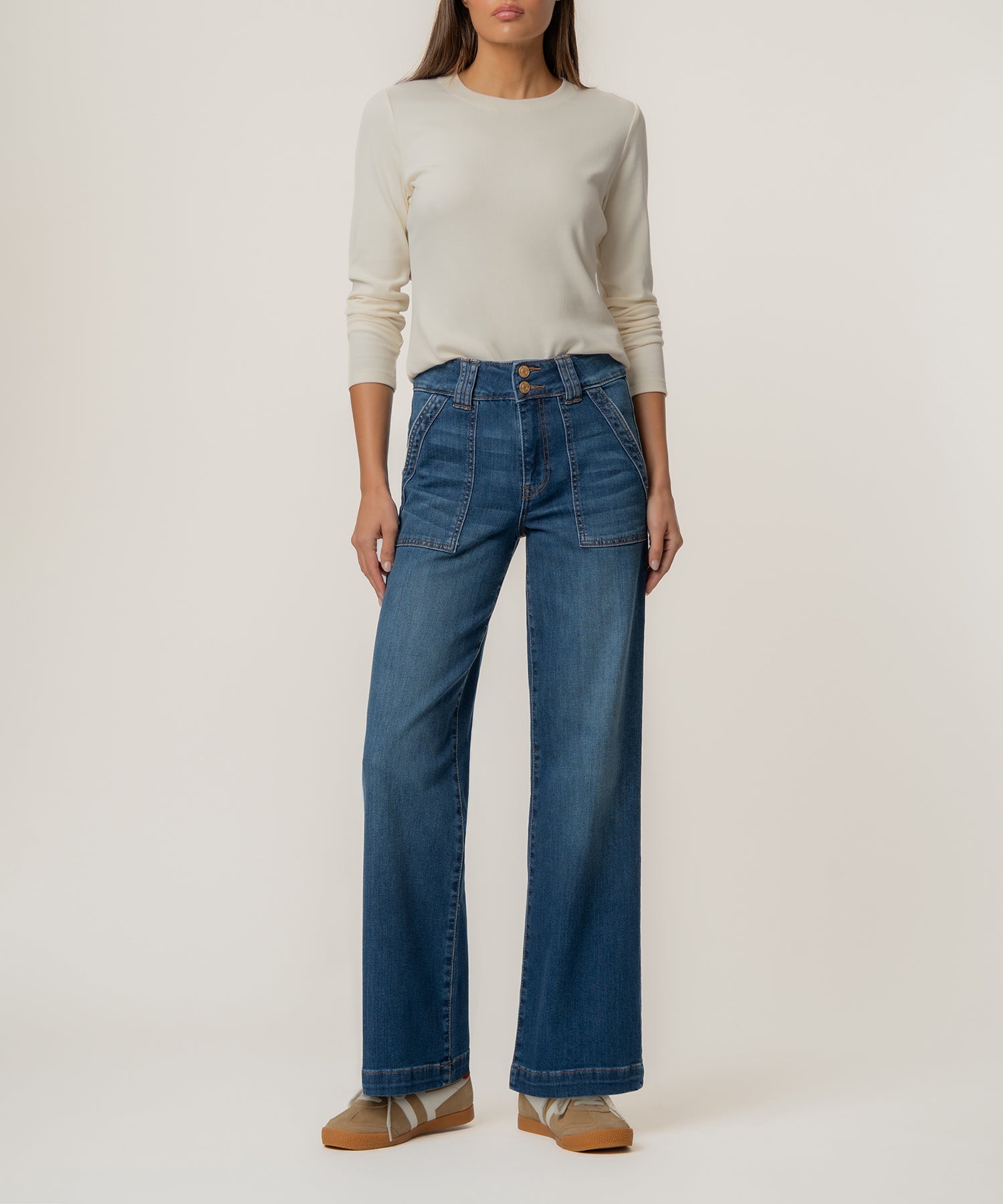Jodi High Rise Straight Leg in Humanitarian Wash