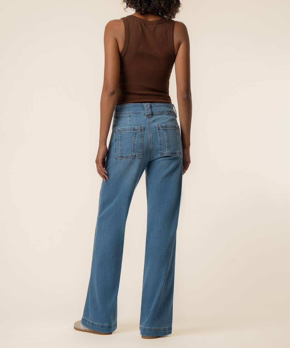 Jodi High Rise Straight Leg in Draft Wash