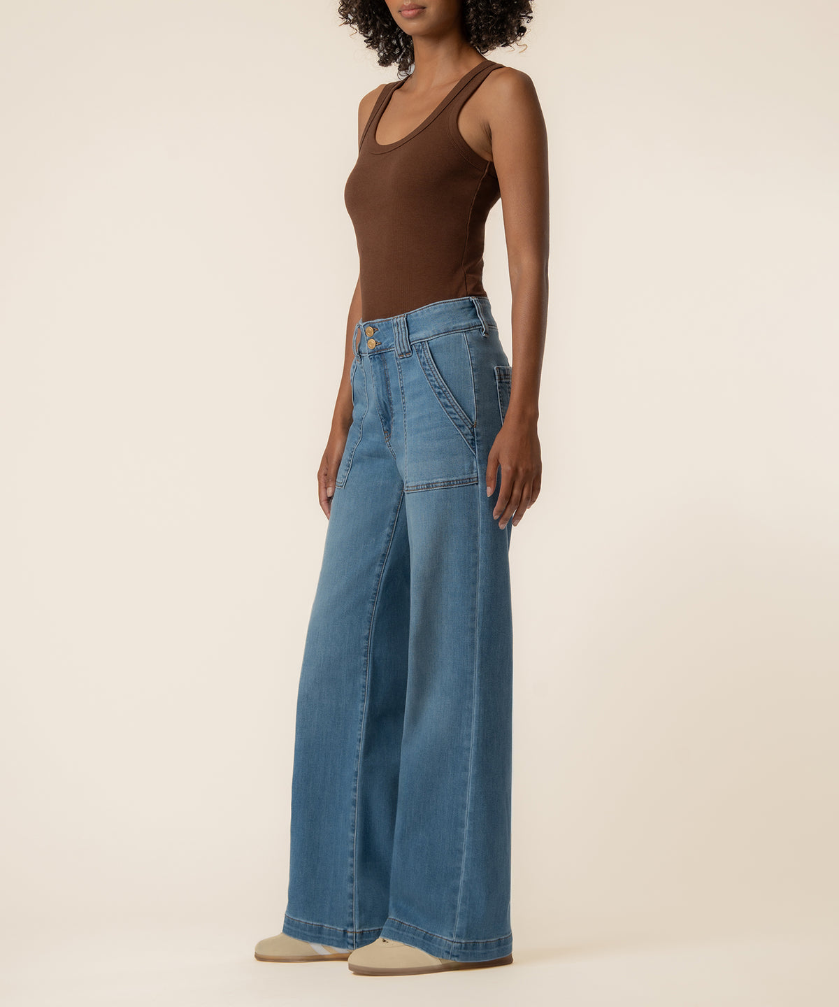 Jodi High Rise Straight Leg in Draft Wash