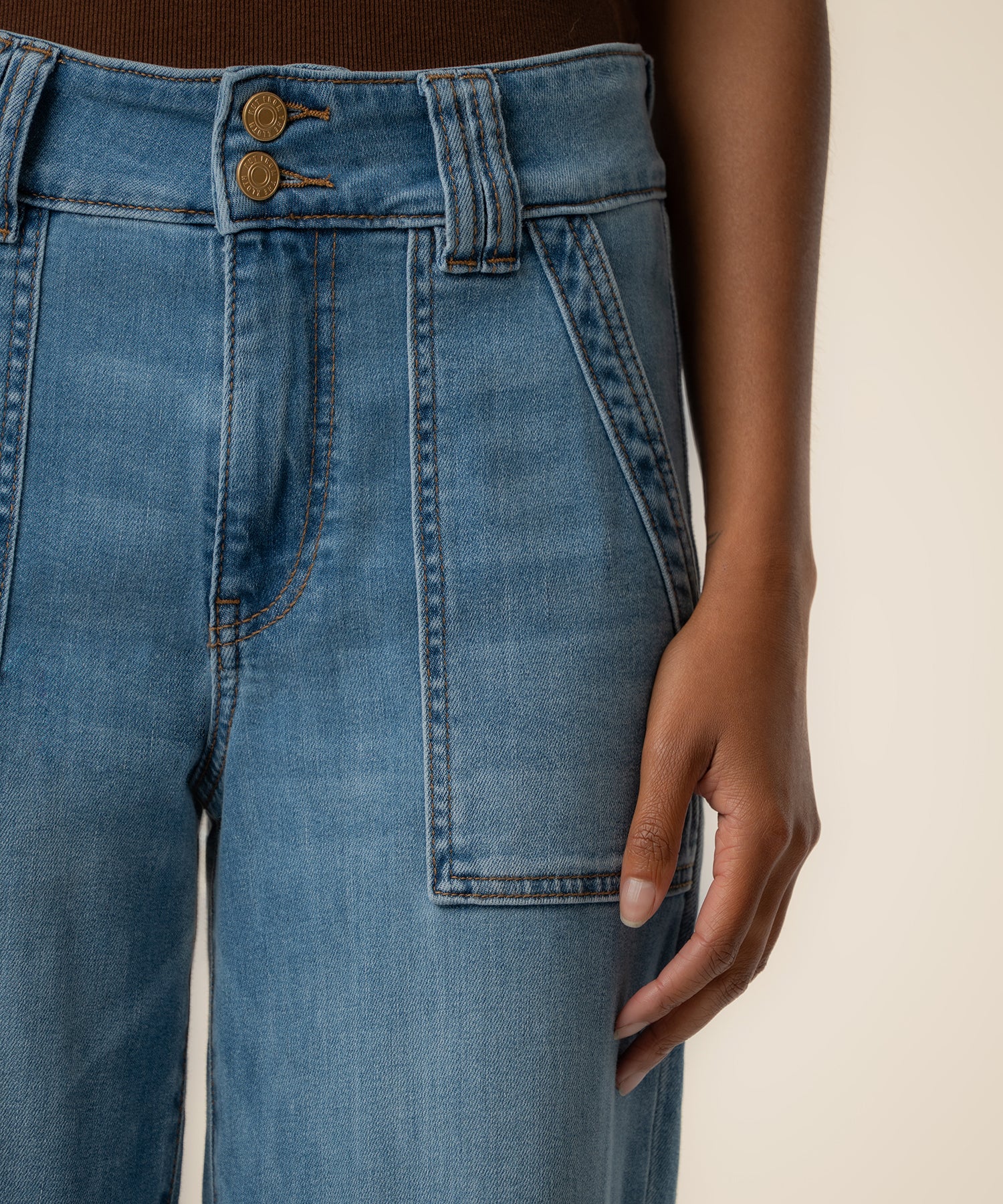 Jodi High Rise Straight Leg in Draft Wash
