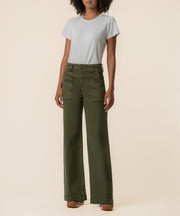 Jodi Twill High Rise Straight Leg in Tree