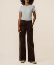 Jodi Corduroy High Rise Straight Leg in Truffle