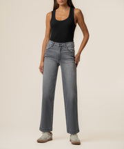 Pattie High Rise Straight Leg, Exclusive in Drafted Wash