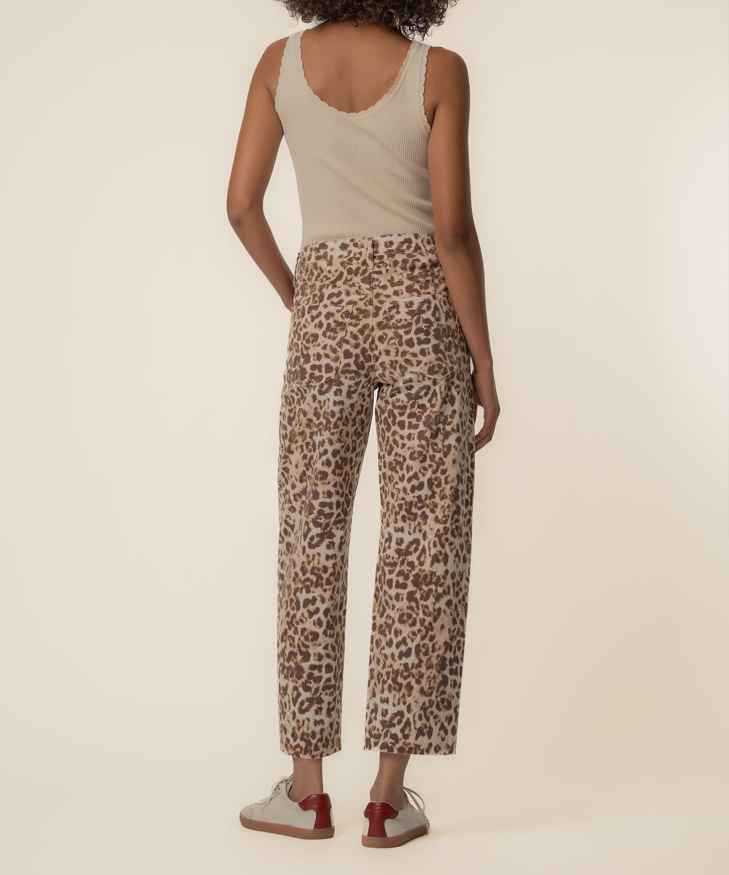 Gwen Twill High Rise Wide Leg, Exclusive in Tan/Brown