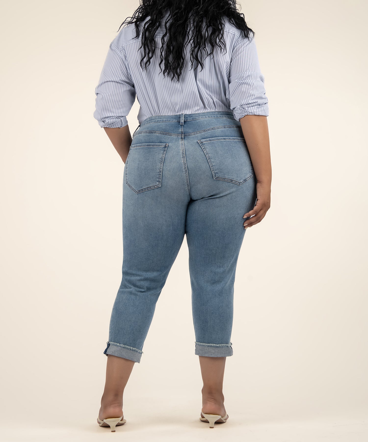 Amy Crop Straight Leg, Plus