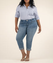 Amy Crop Straight Leg, Plus