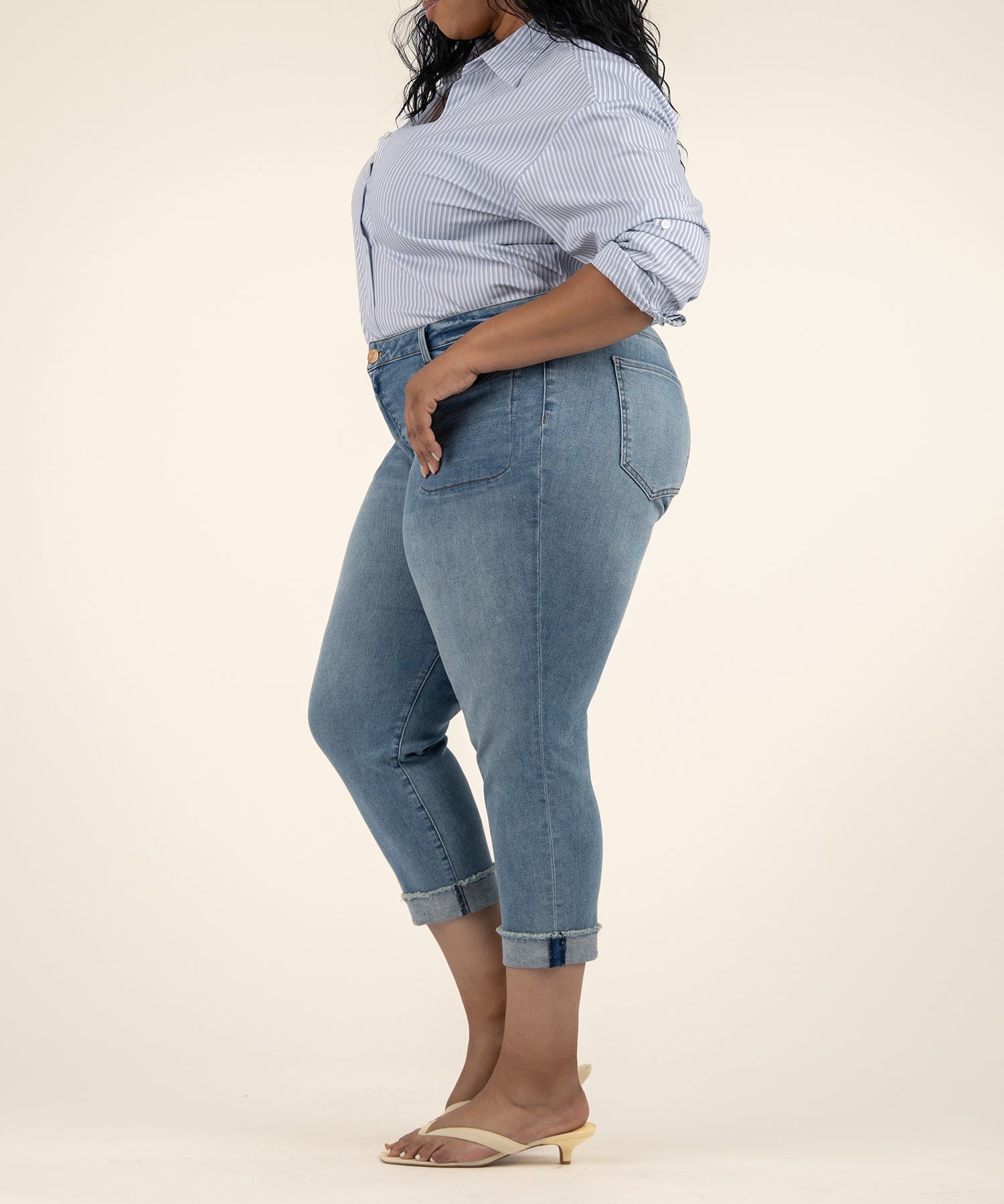 Amy Crop Straight Leg, Plus