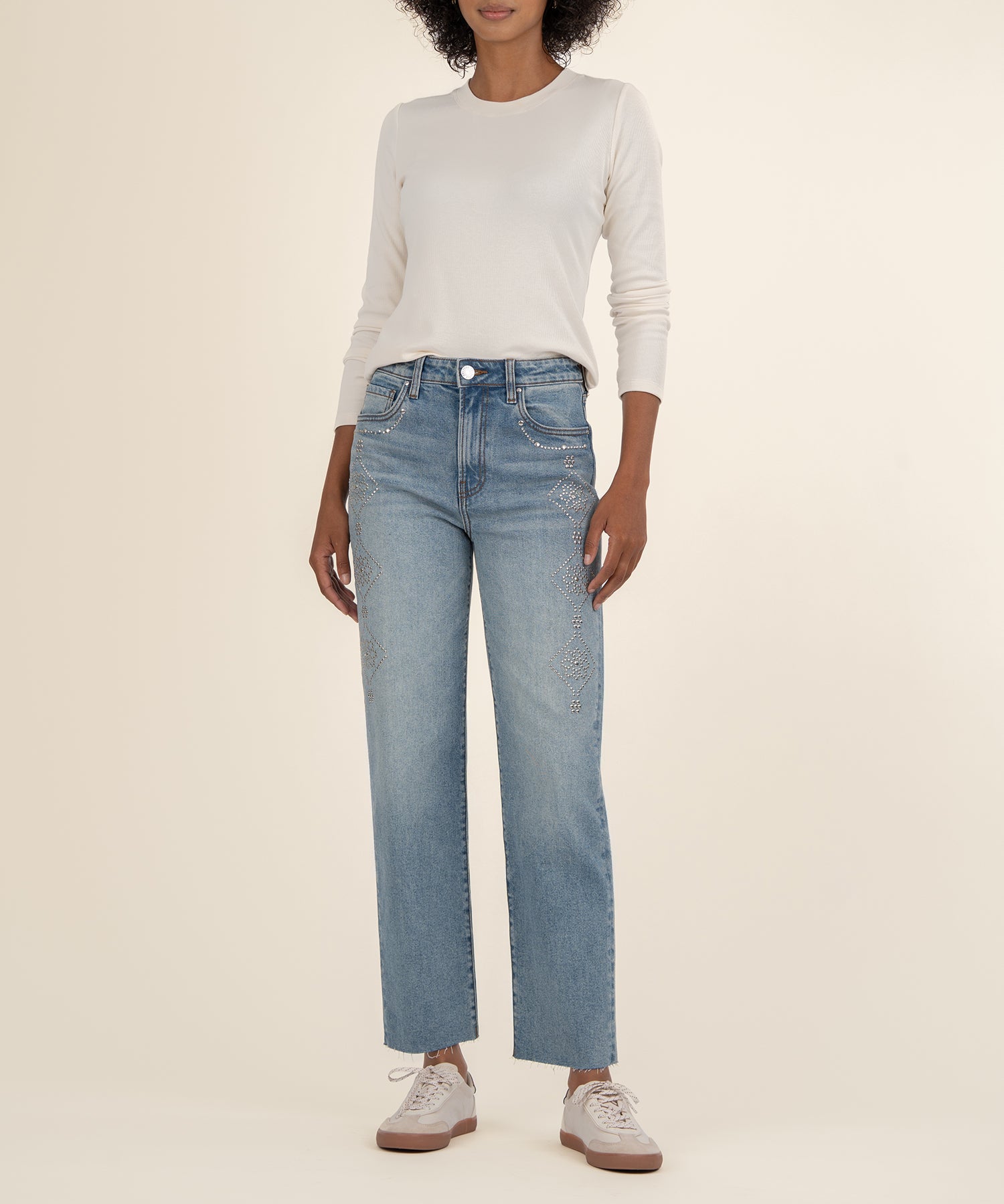 Fay High Rise Ankle Straight Leg