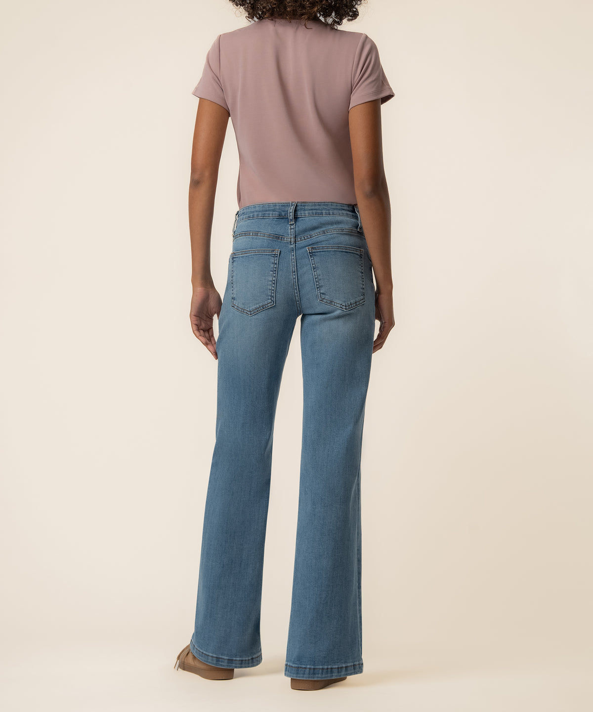 Jean High Rise Wide Leg in Utilize Wash