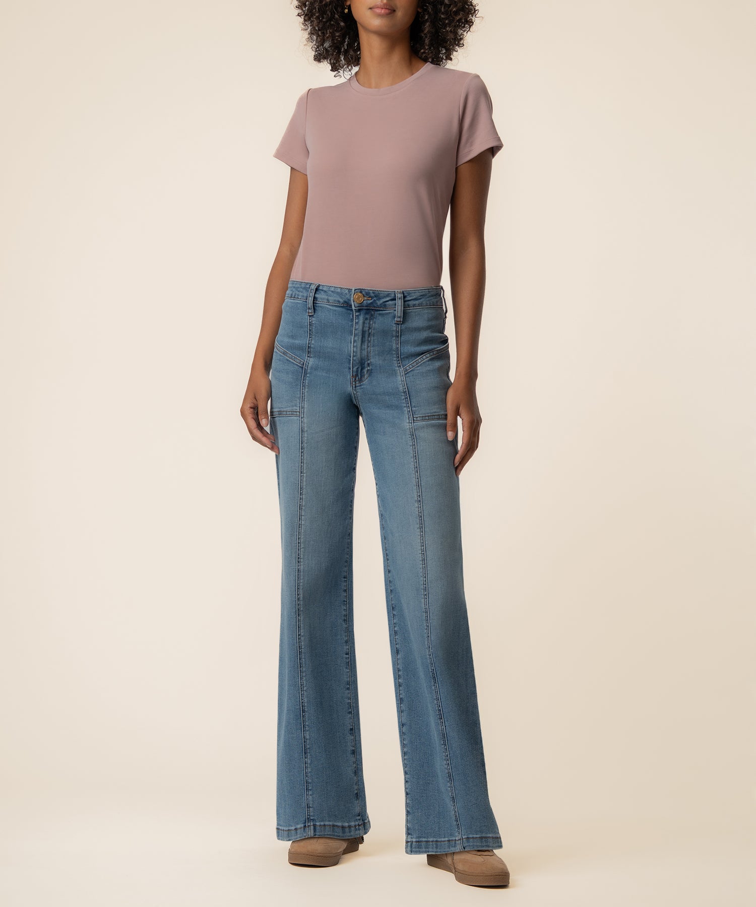 Jean High Rise Wide Leg, Petite in Utilize Wash