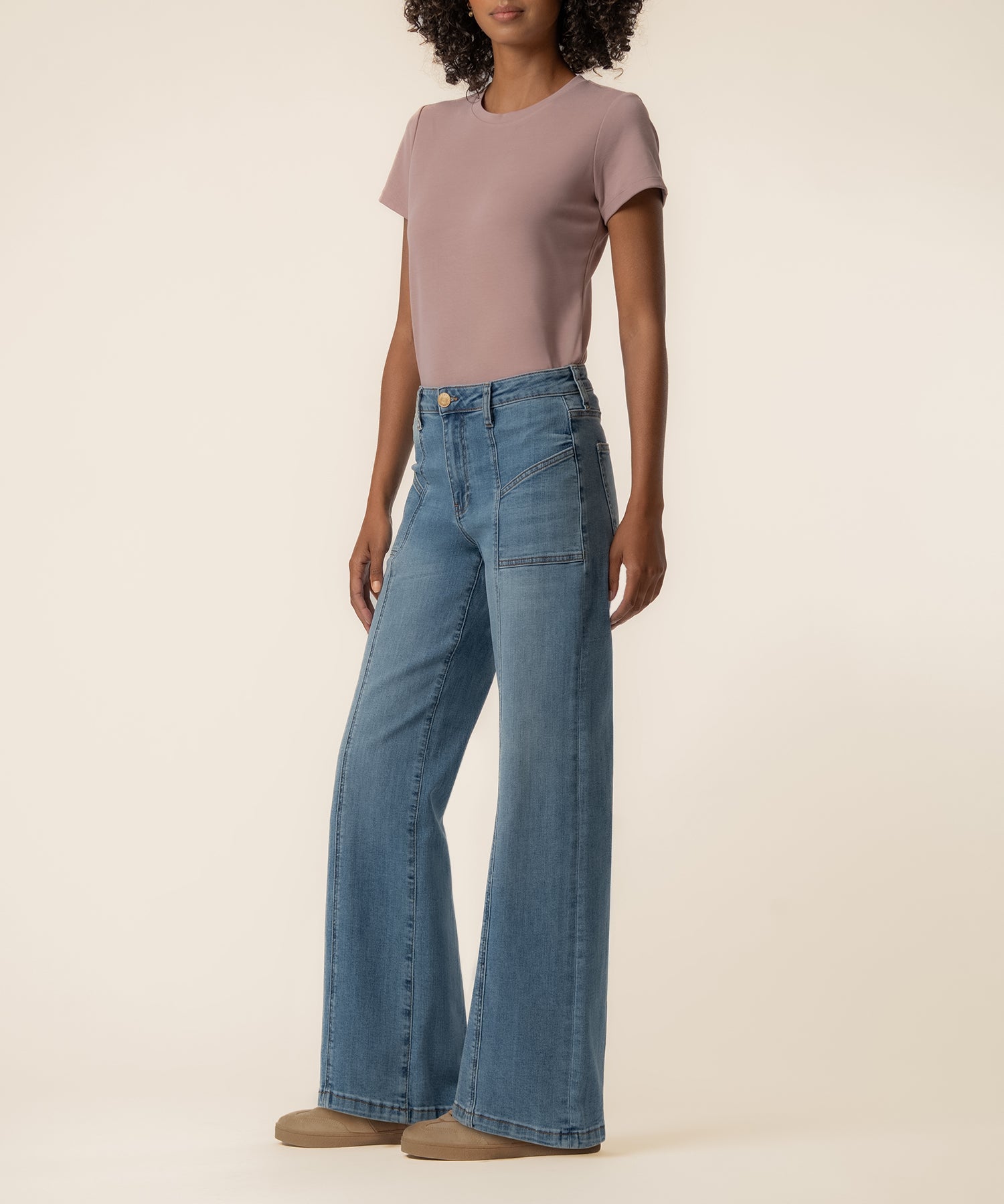 Jean High Rise Wide Leg, Petite in Utilize Wash