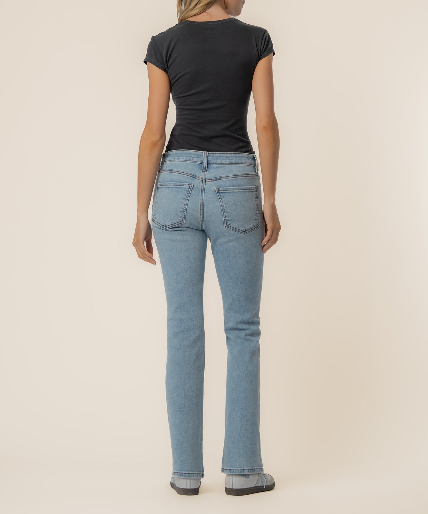 Kelsey High Rise Ankle Flare in Cure Wash
