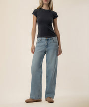 Selena Baggy Low Rise Straight Leg, Exclusive in Power Wash