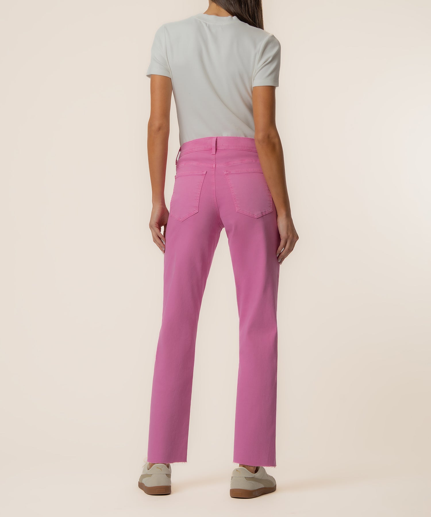 Avery High Rise Straight Leg, Exclusive in Orchid