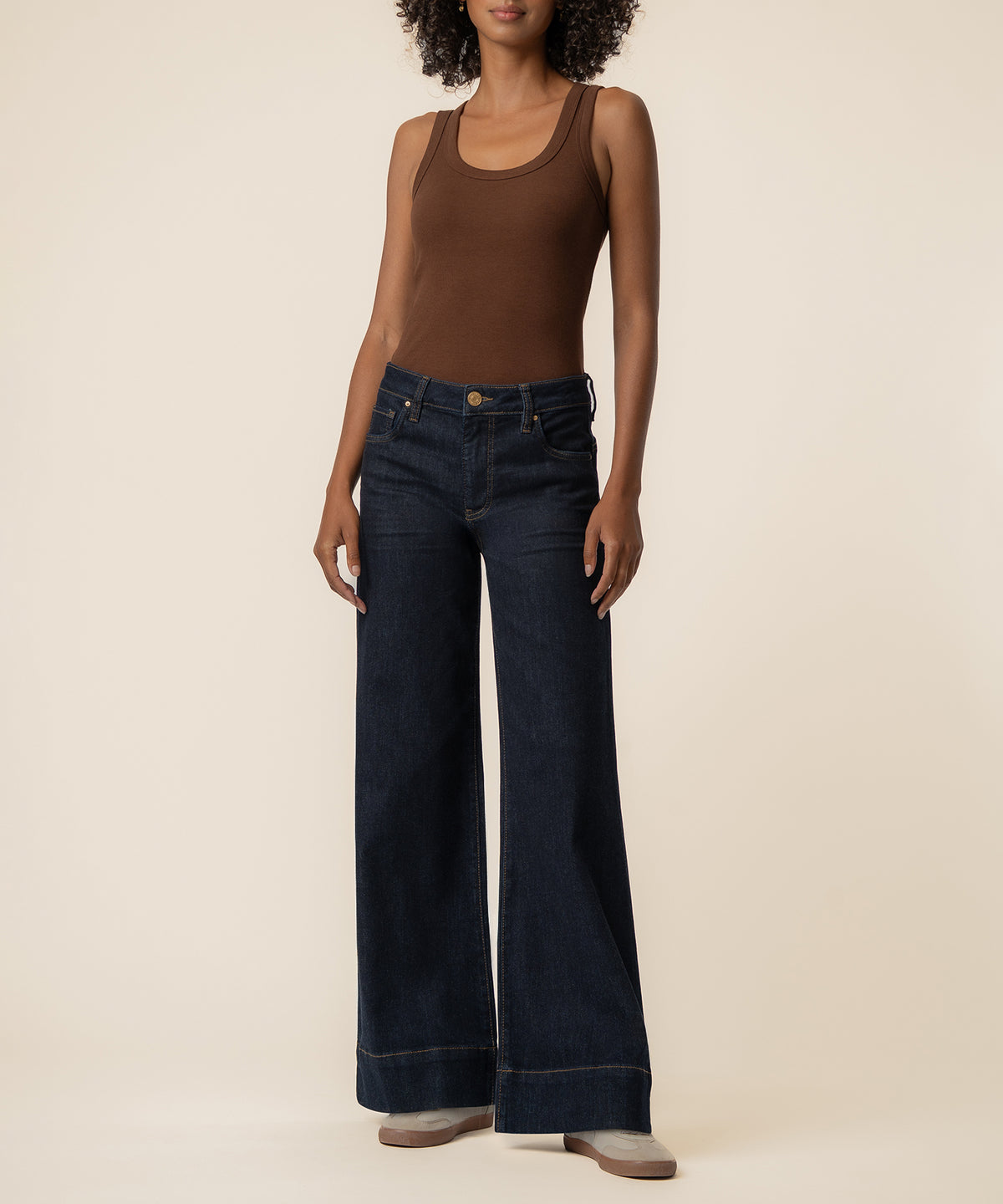 Maya High Rise Wide Leg, Petite in Amaze Wash