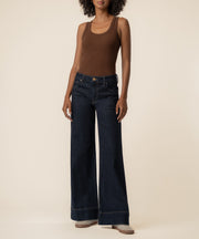 Maya High Rise Wide Leg, Petite in Amaze Wash