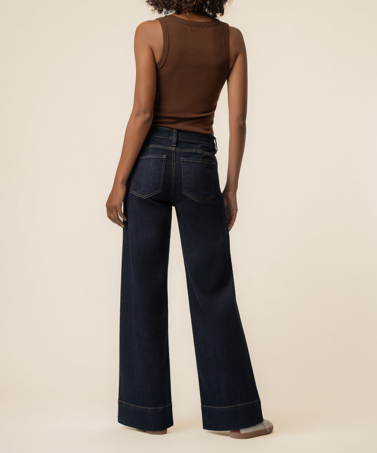 Maya High Rise Wide Leg, Petite in Amaze Wash