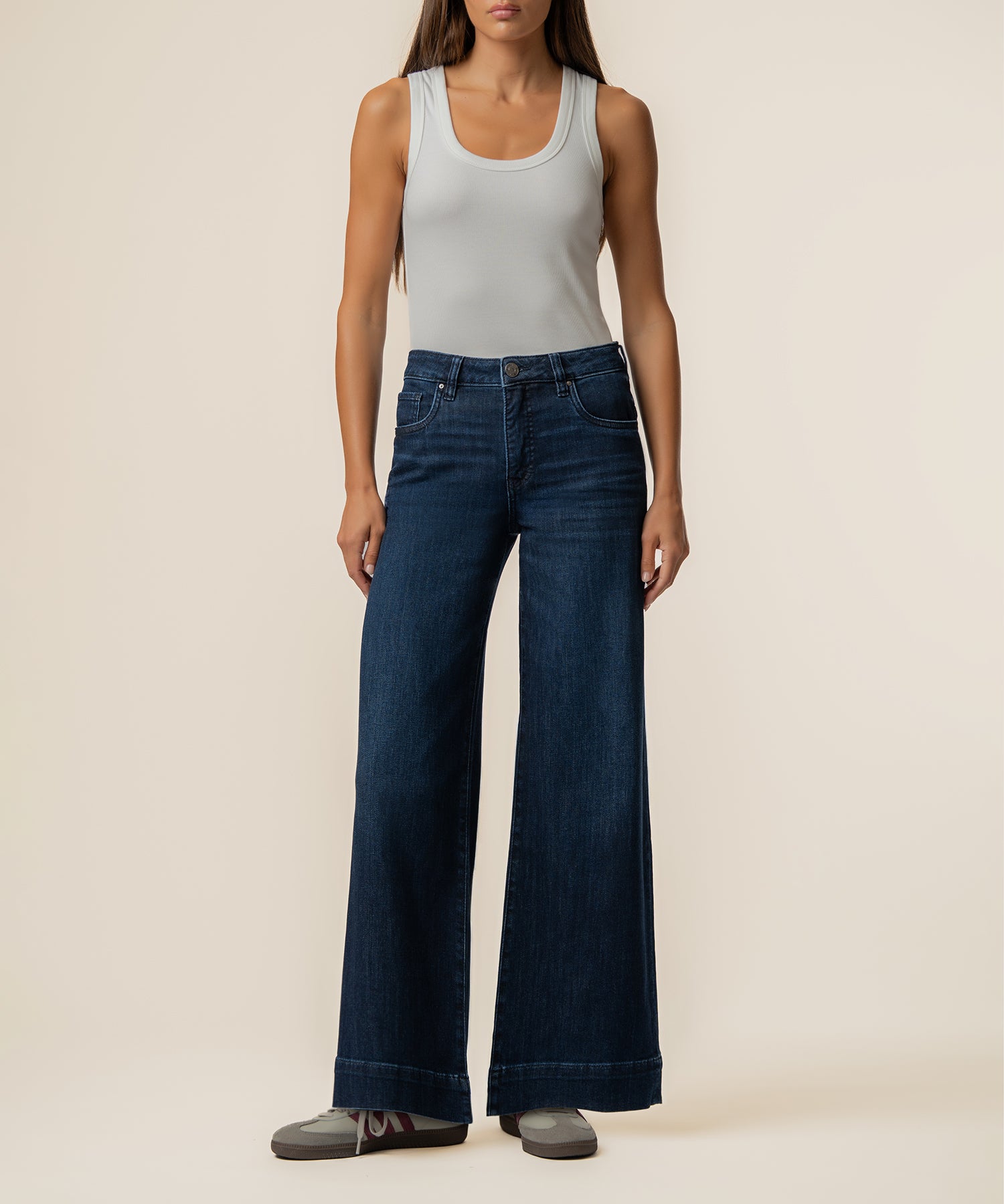 Maya High Rise Wide Leg, Petite in Masterpiece Wash