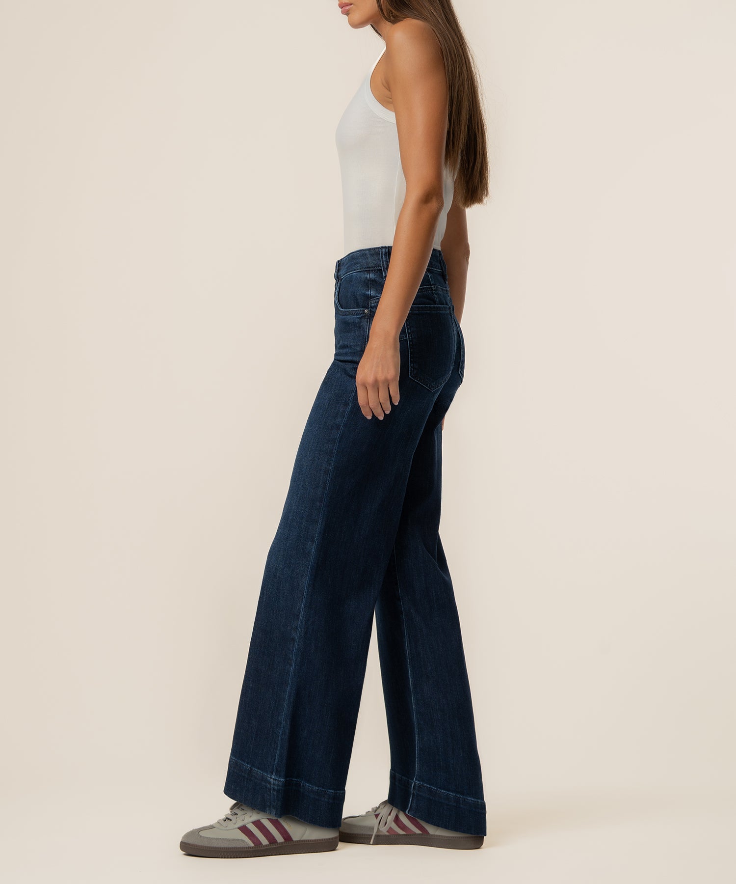 Maya High Rise Wide Leg, Petite in Masterpiece Wash
