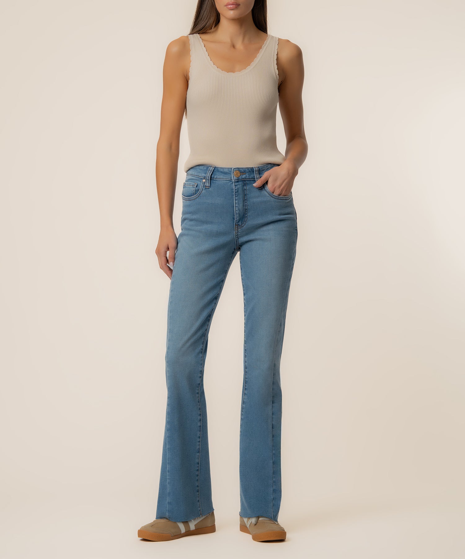 Kelly High Rise Flare in Zest Wash - Kut from the Kloth