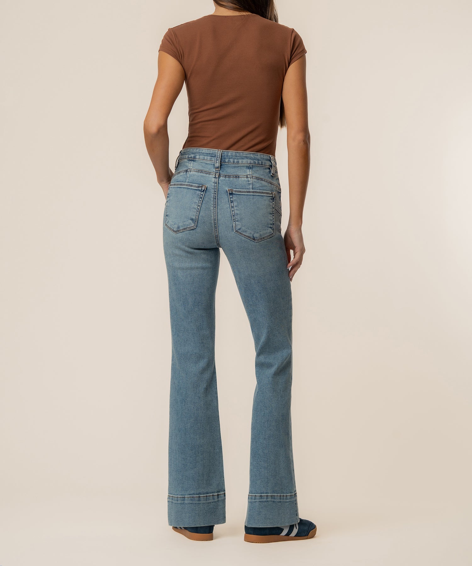 Stella High Rise Flare in Curiosity Wash