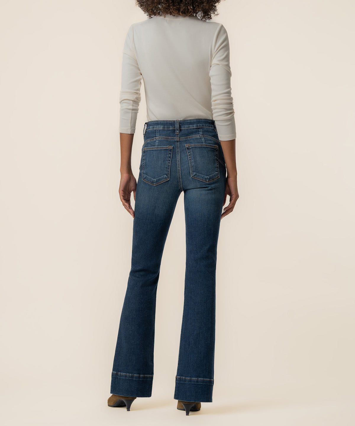 Stella High Rise Flare in Charmer Wash