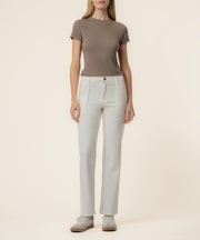 Avery High Rise Straight Leg in Ivory