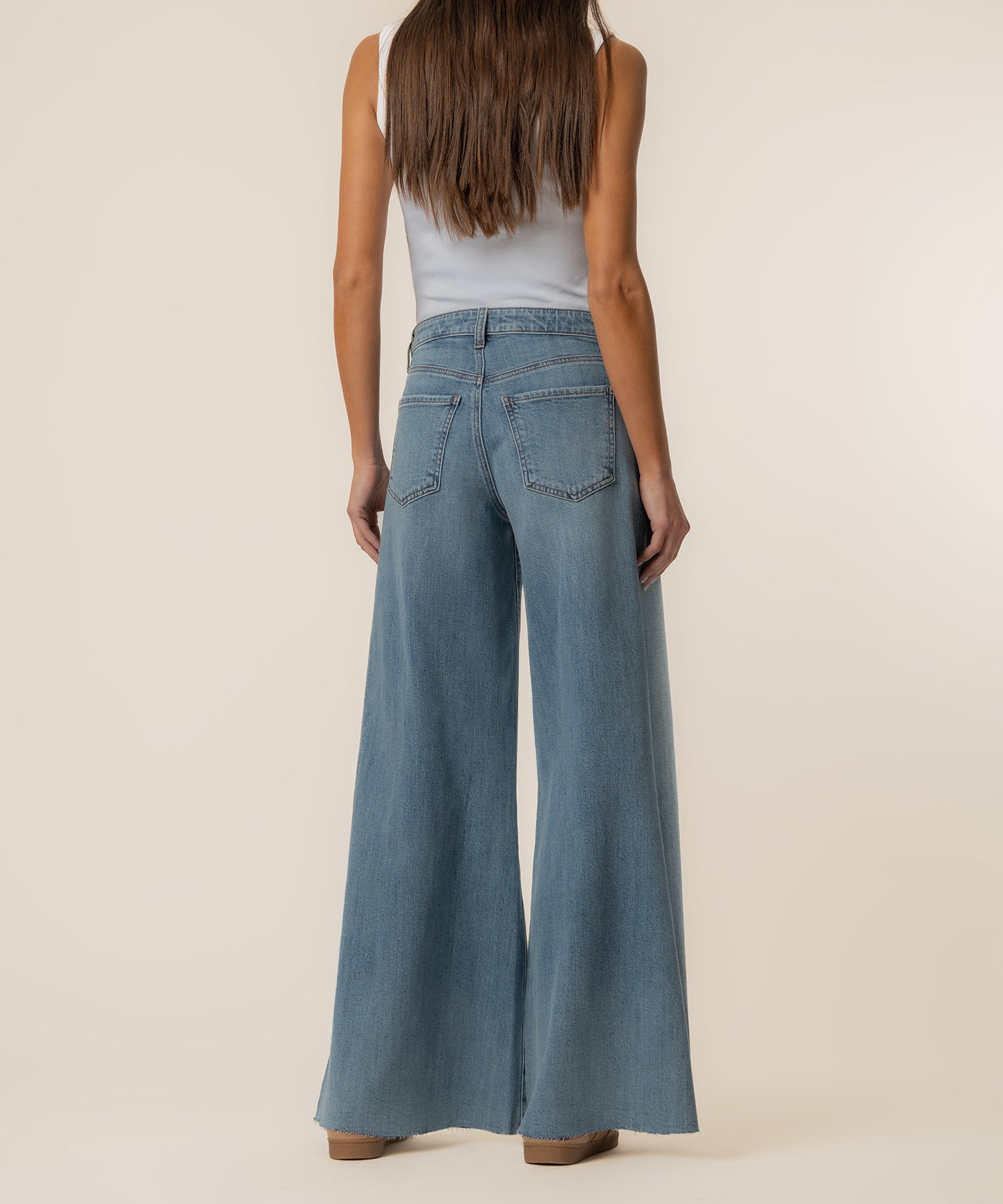 Blake High Rise Super Wide Leg in Bright Wash