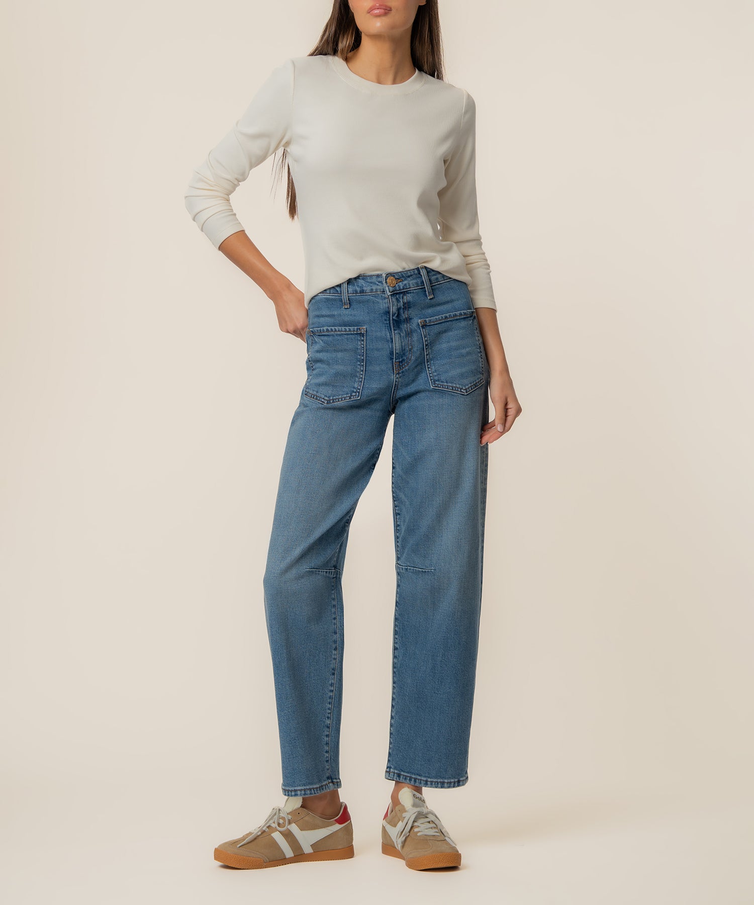 Ashton High Rise Wide Leg Barrel, Exclusive