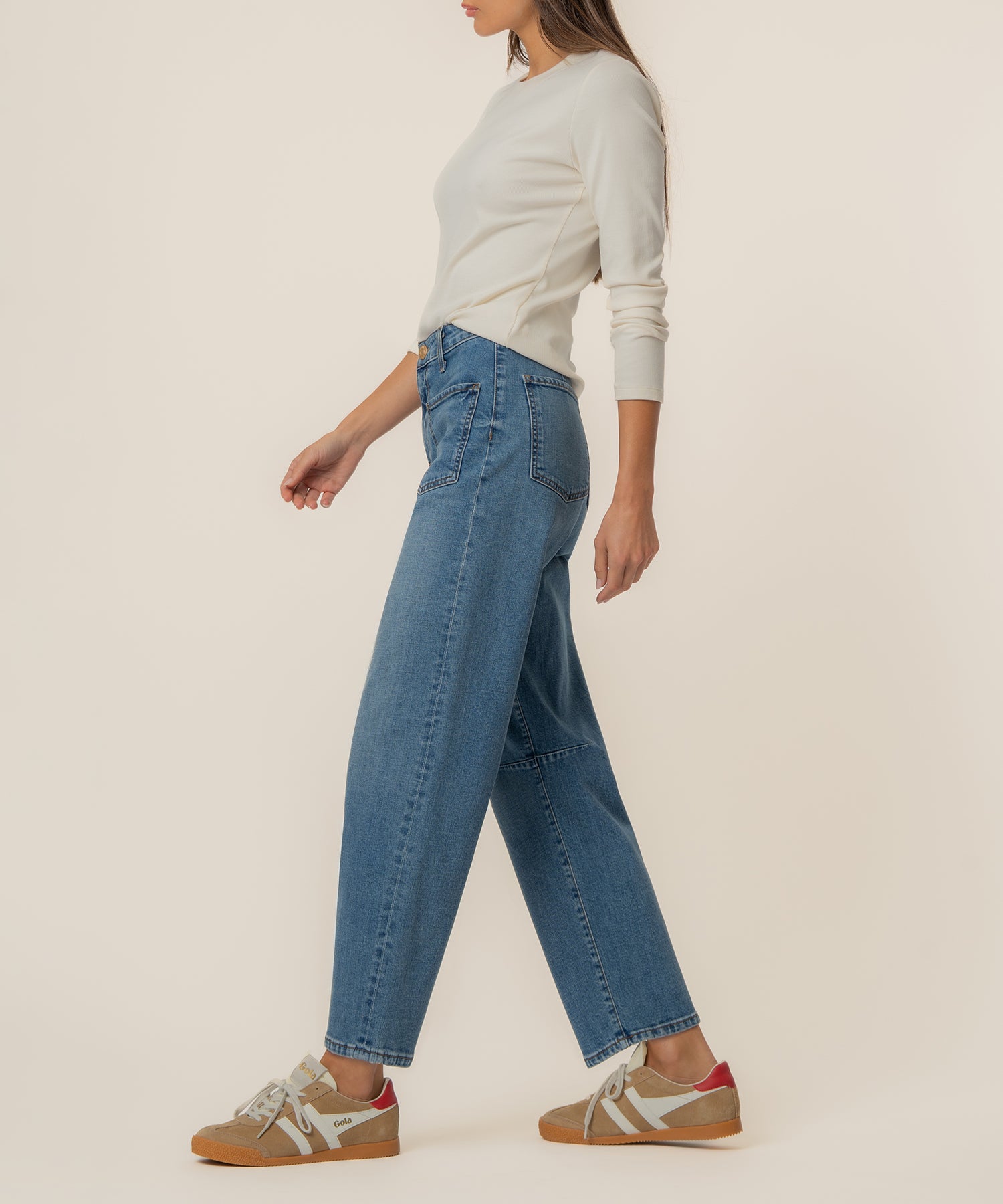 Ashton High Rise Wide Leg Barrel, Exclusive