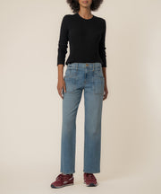 Avery High Rise Straight Leg, Exclusive in Refresh Wash